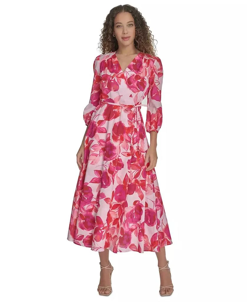 Calvin Klein Women's Floral-Print Cotton Midi Dresses 1