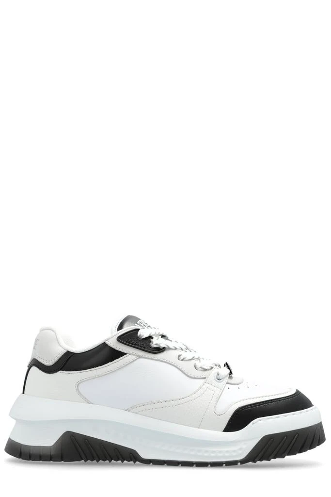 White And Black Sneaker With Inserts And Chunky Sole In  display picture 3