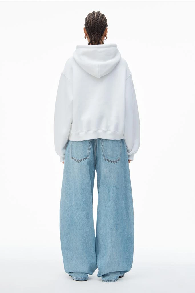 Alexander Wang PUFF LOGO HOODIE IN STRUCTURED TERRY 4