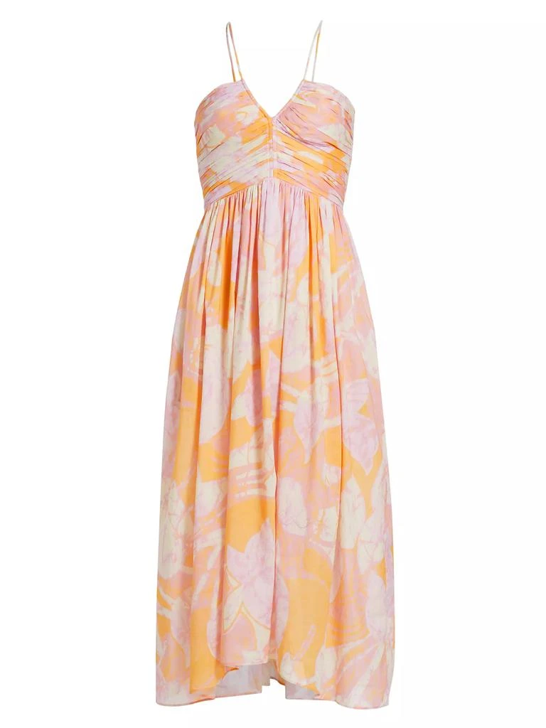 A.L.C. Rumi Botanical Pintuck Midi-Dress 1