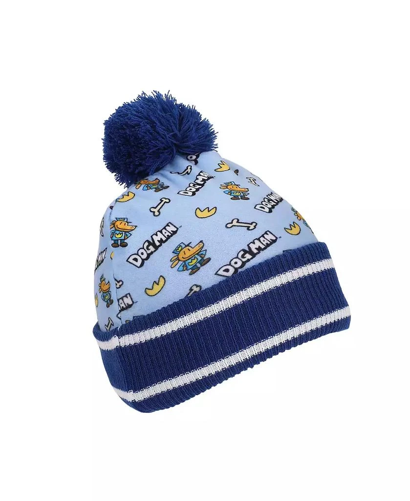 Dog Man Boys All-Over Character Print Youth 2-Piece Knit Beanie
Gloves Set 3