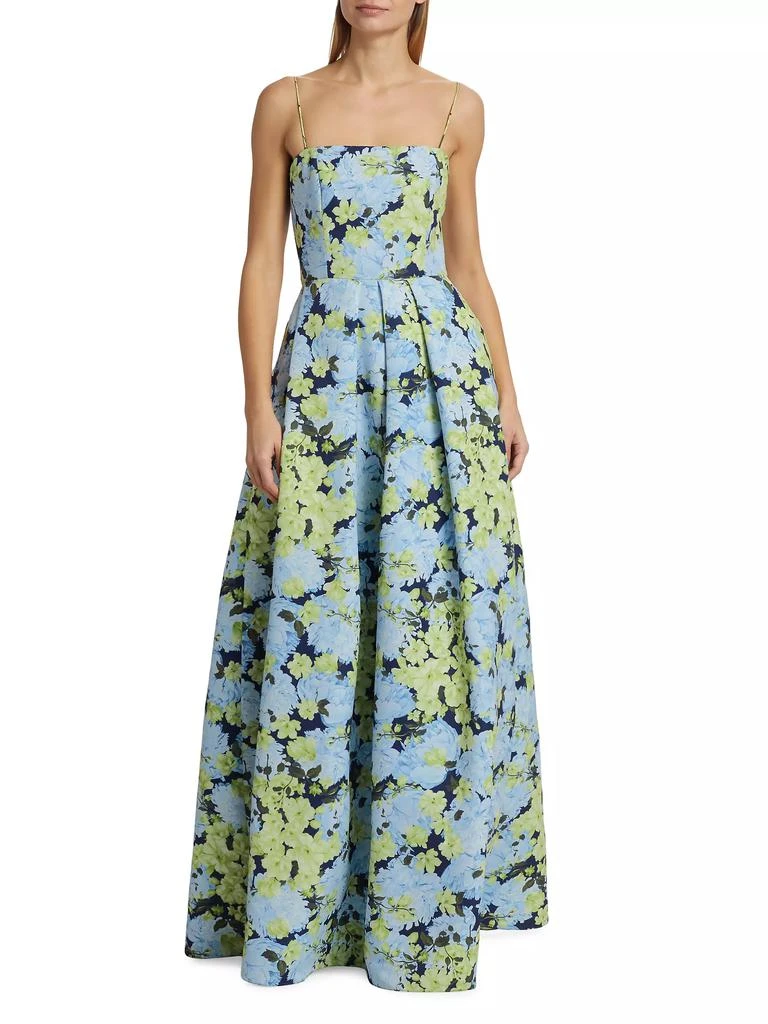 Sachin & Babi Beau Floral Faille Ballgown 3