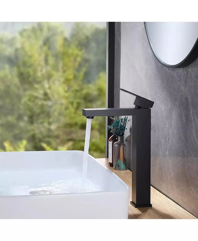 Greenspring Single Hole Single Handle Bathroom Vessel Sink Faucet With Supply Hose 2