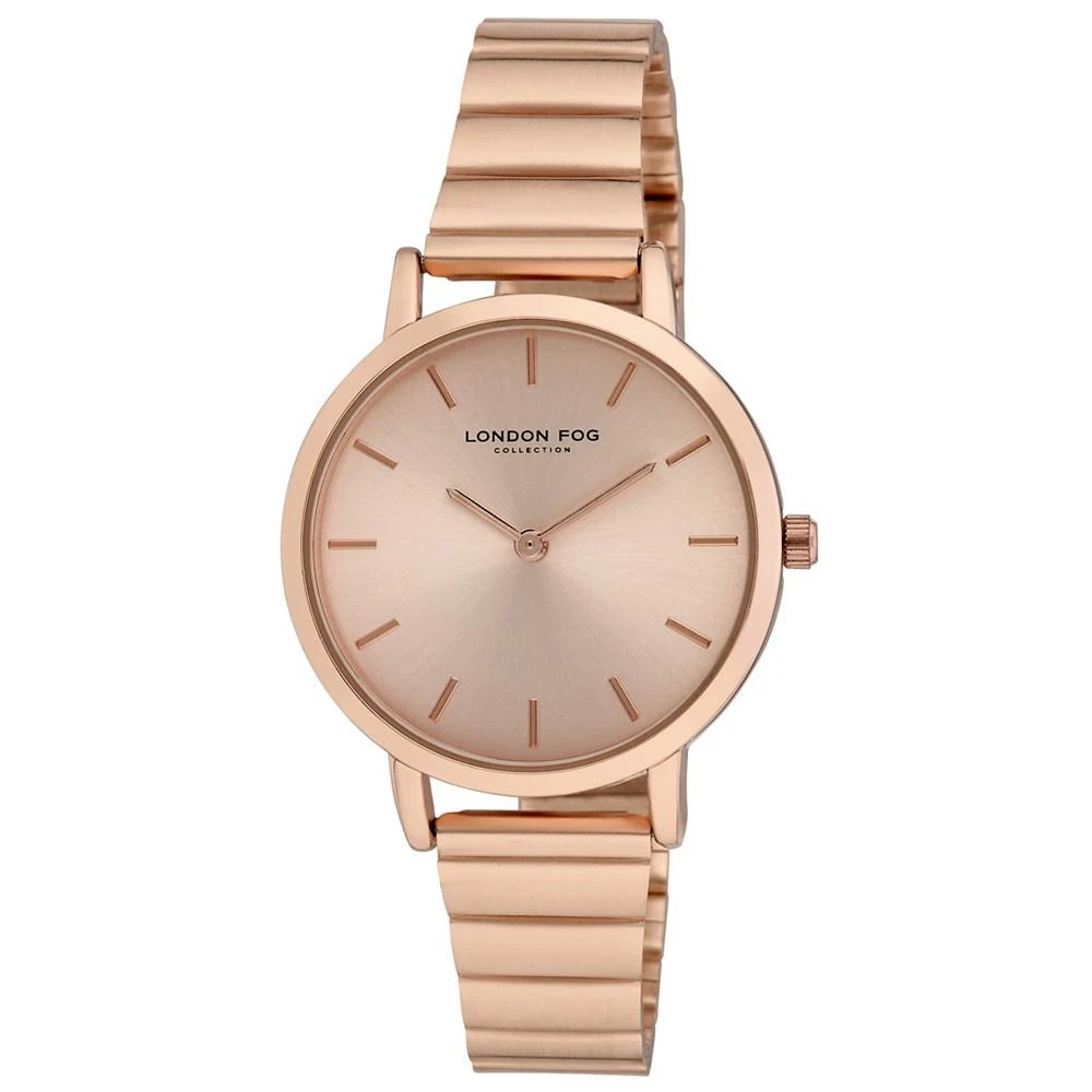 London Fog Women's Quartz Sussex Rose Gold-Tone Alloy Watch 1