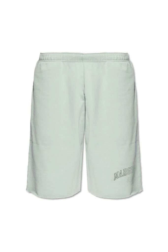 MM6 MM6 Maison Margiela Number Motif Distressed Shorts 1