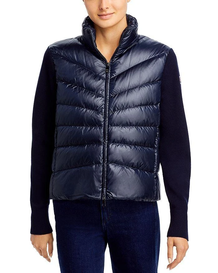 Moncler Mixed Media Wool Puffer Cardigan 2