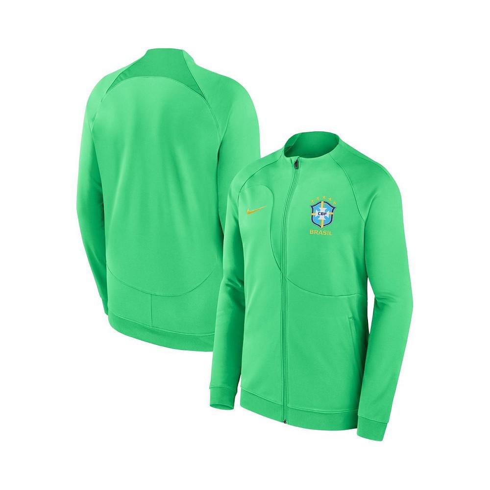 Nike Men's Green Brazil National Team Academy Pro Anthem Performance Full-Zip Jacket
