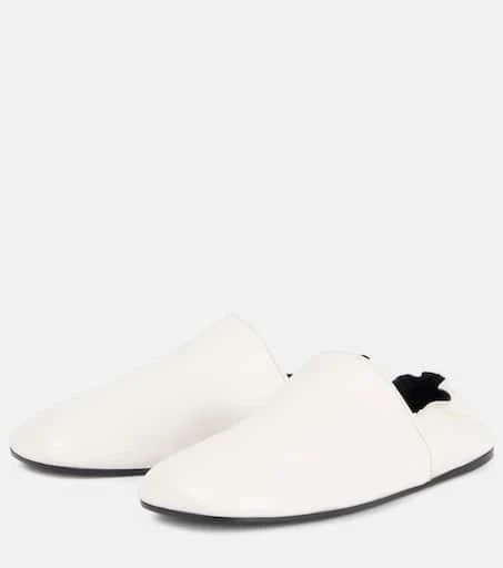 Khaite Banks leather slip-on shoes 4