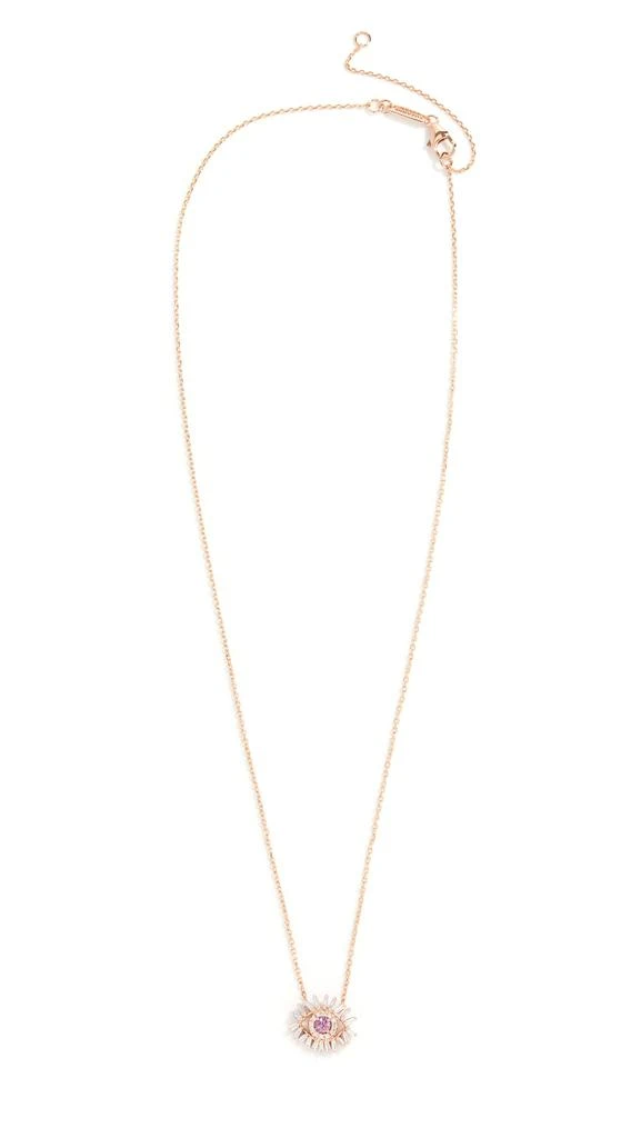 Suzanne Kalan 18k Rose Gold Mini Evil Eye Necklace 6