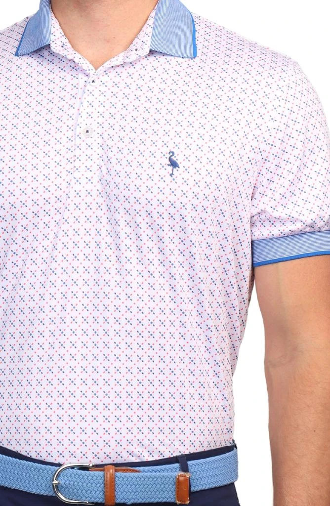 TailorByrd Geo Dot Print Performance Polo 4