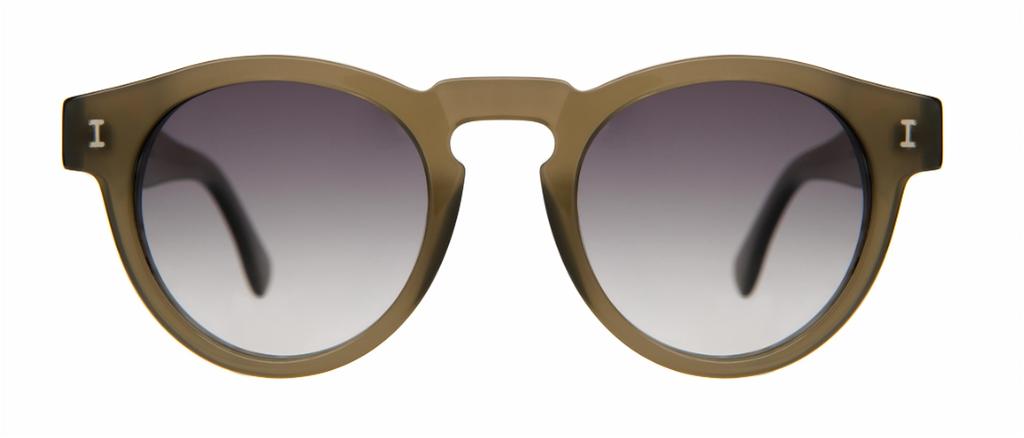 Illesteva Men's Leonard Cher Sunglasses In Olive/grey Gradient