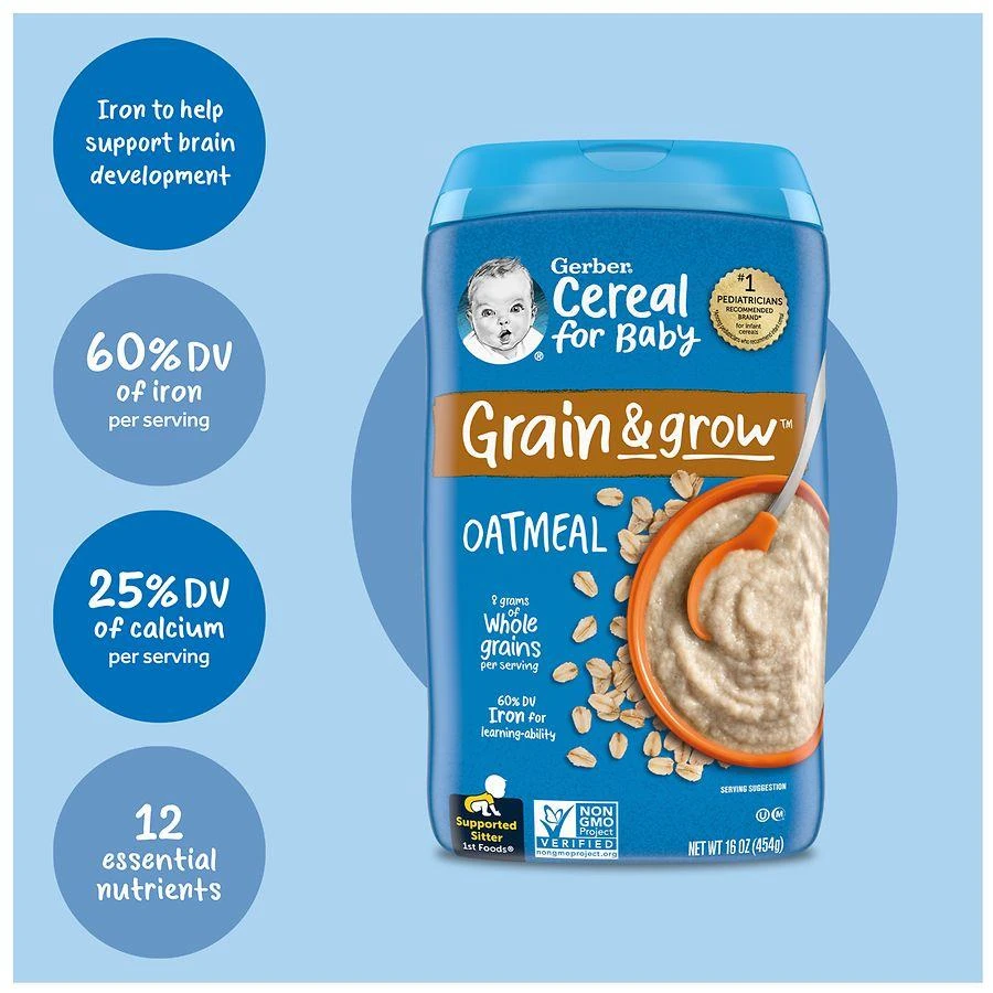 Gerber 1st Foods Grain and Grow Oatmeal 7