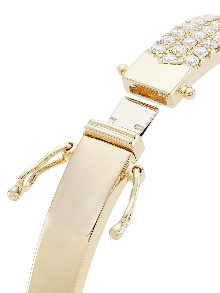 Saks Fifth Avenue Collection 14K Yellow Gold 
2.35 TCW Diamond Bangle 3