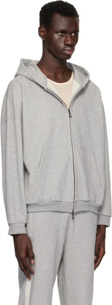 John Elliott Gray Frances Full Zip Hoodie 2