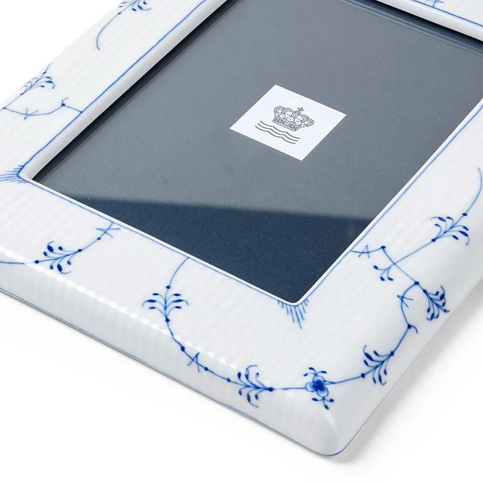 ROYAL COPENHAGEN Blue Fluted Plain Picture Frame, 4" x 6" 3