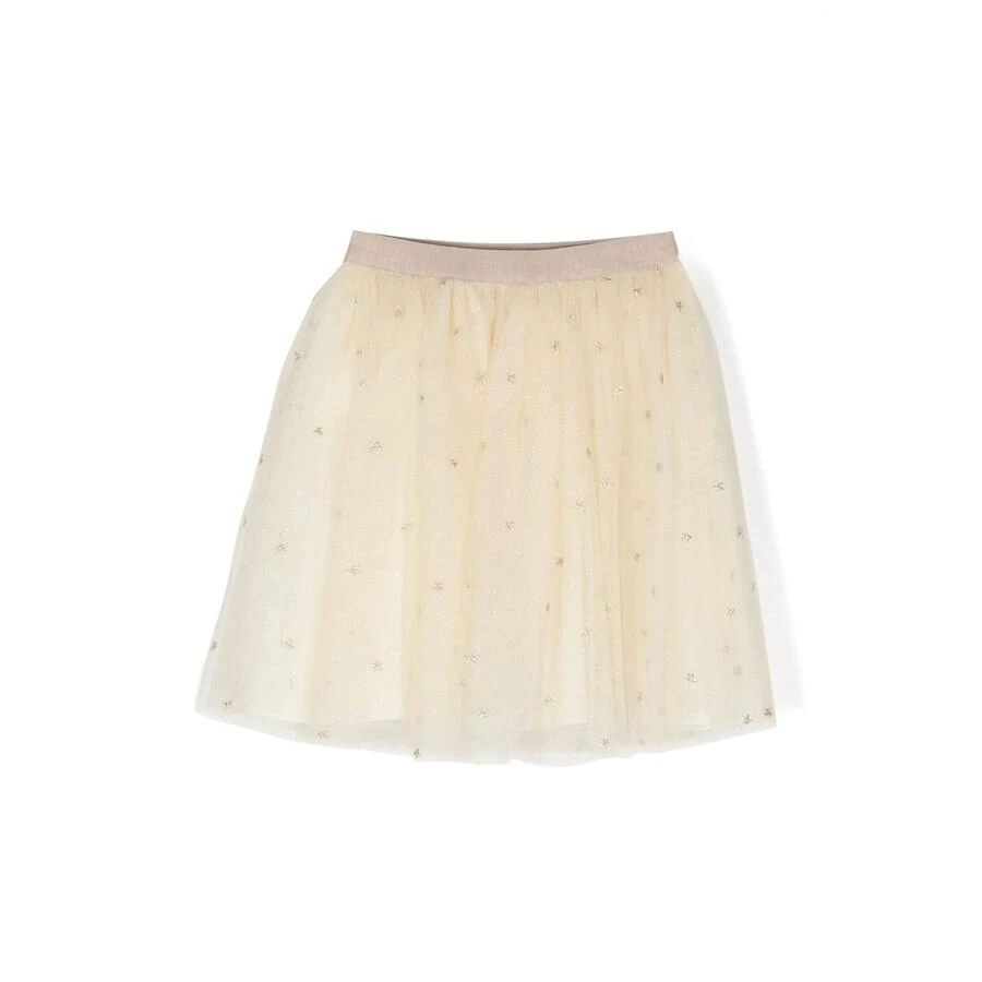 Bonpoint Girls Pois Star-Embroidered Tulle Skirt 2