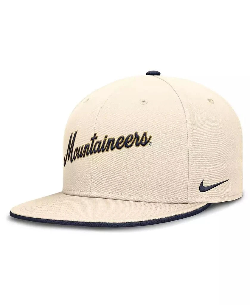 NIKE Men's Natural West Virginia Mountaineers Primetime True Performance Fitted Hat 4