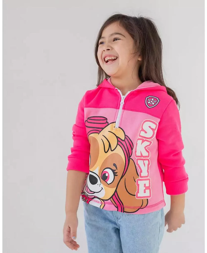 Paw Patrol Little Girls Fleece Half Zip Hoodie 5