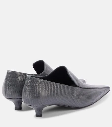Totême Embossed leather pumps 2
