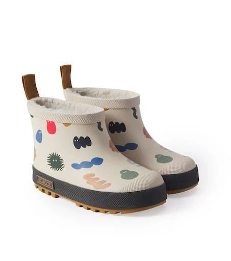 Liewood Jesse faux shearling-lined rain boots 1