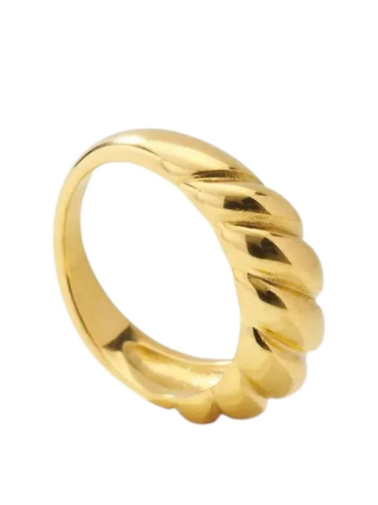 Nikki Smith Designs Women
s Croissant Ring In Gold