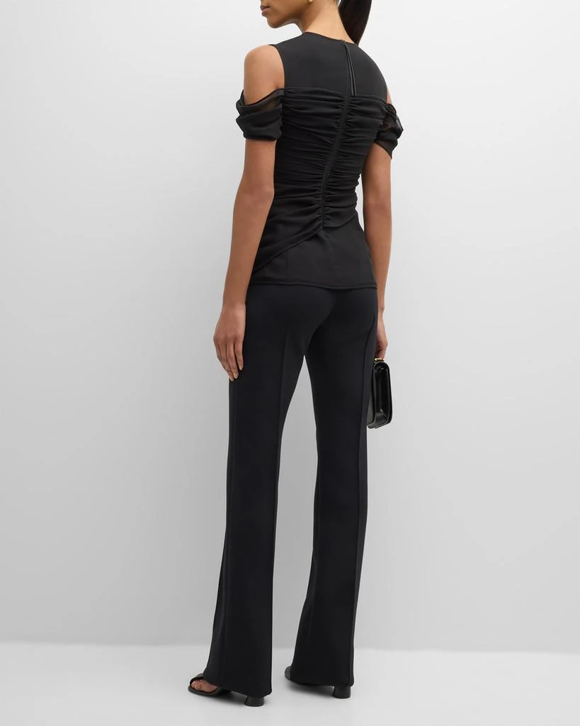 ADEAM Sylphide Cold-Shoulder Draped Top 4