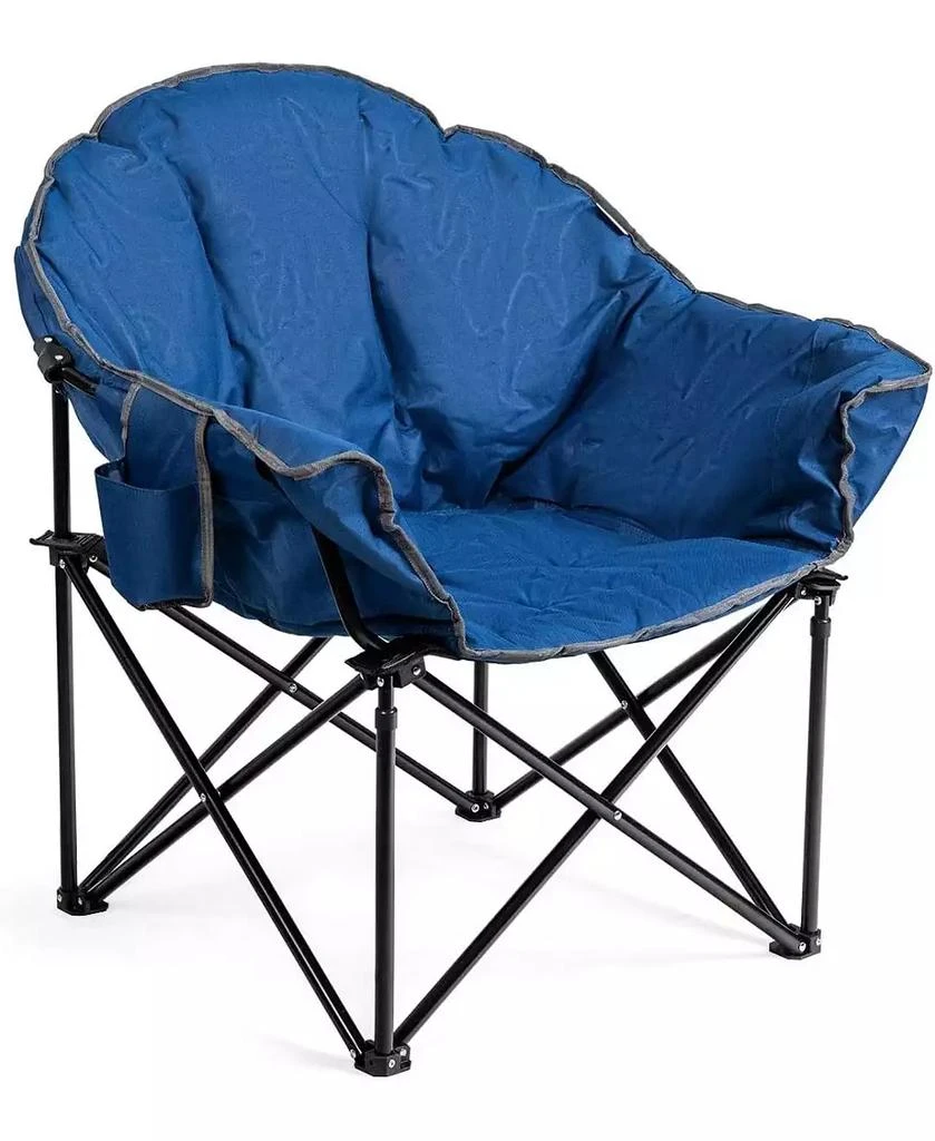Mecale Folding Camping Moon Padded Chair with Carrying Bag 6