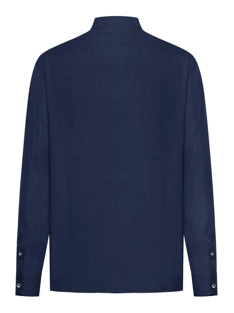 Zegna LINEN POLO BUTTON 2