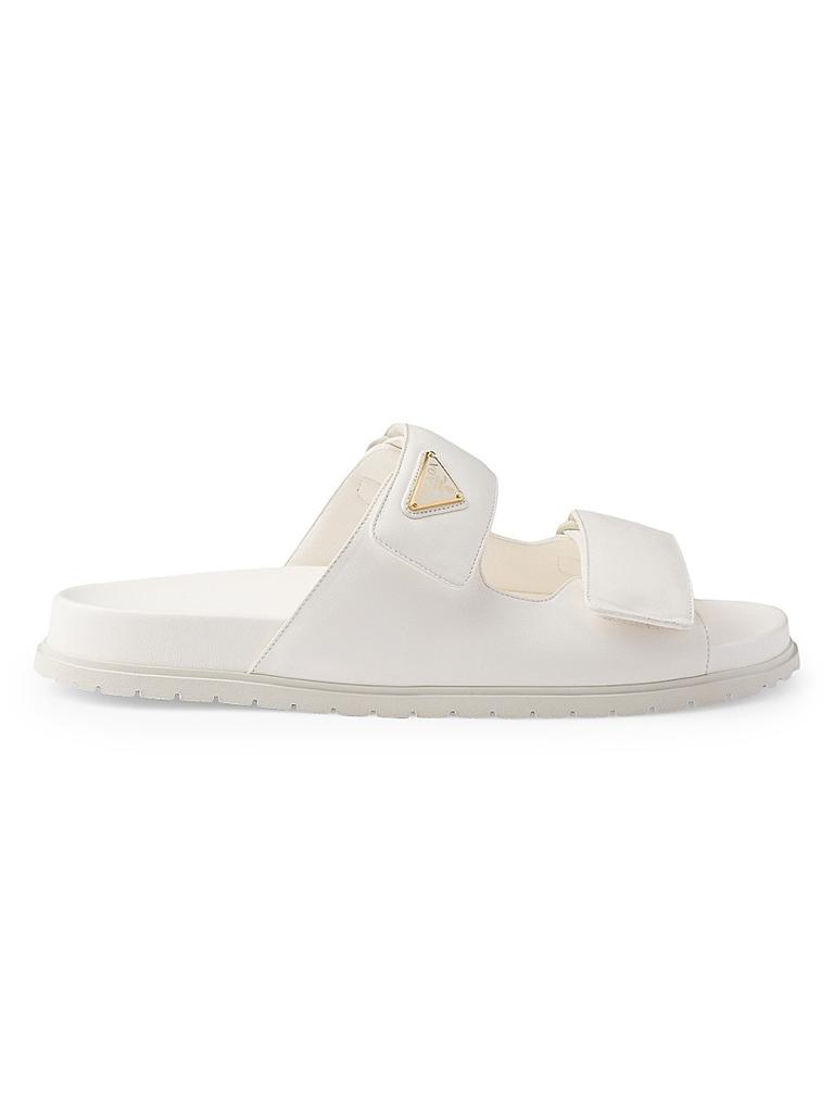 Prada Embroidered Fabric Slides - Slippers - Free Shipping