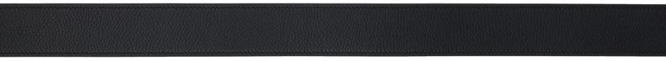 Burberry Black Leather TB Reversible Belt 2
