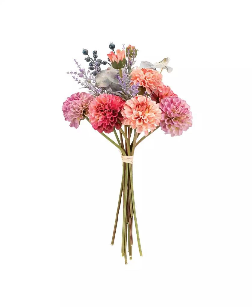 Slickblue Vibrant Mixed Zinnia Bouquet for Floral Arrangements and Home Decor (Set of 2) 3