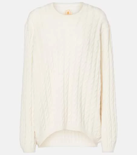 Jardin des Orangers Cable-knit wool and cashmere sweater 1