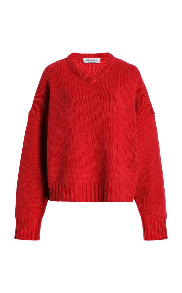 Solid & Striped Solid & Striped - x Sofia Richie Grainge Exclusive The Reva Cashmere Top - Red - S - Moda Operandi