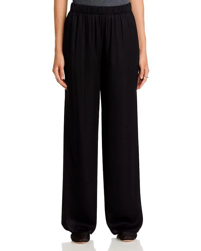 ATM Anthony Thomas Melillo Anthony Thomas Melillo Satin Wide Leg Pull On Pants 7