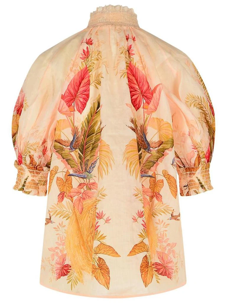 Zimmermann Zimmermann 'Billow' Ramie Puff Sleeves Blouse 3