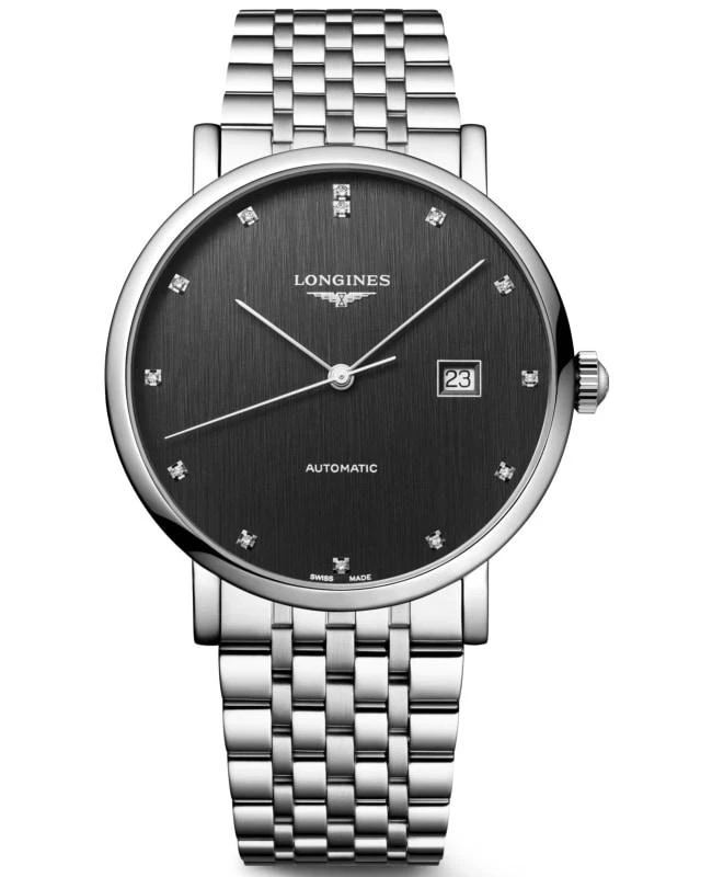 Longines Longines Elegant Collection Grey Diamond Dial Steel Women's Watch L4.911.4.78.6 1
