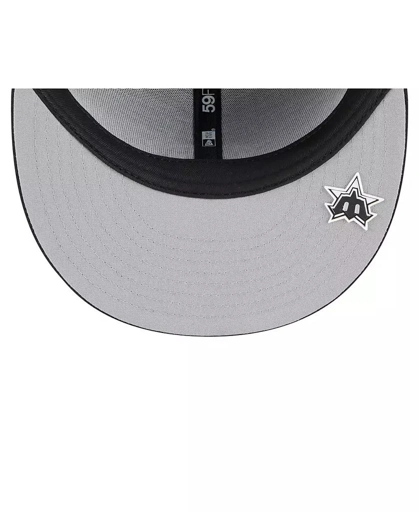 New Era Men's Black Seattle Mariners 2025 MLB Clubhouse 59FIFTY Fitted Hat 3