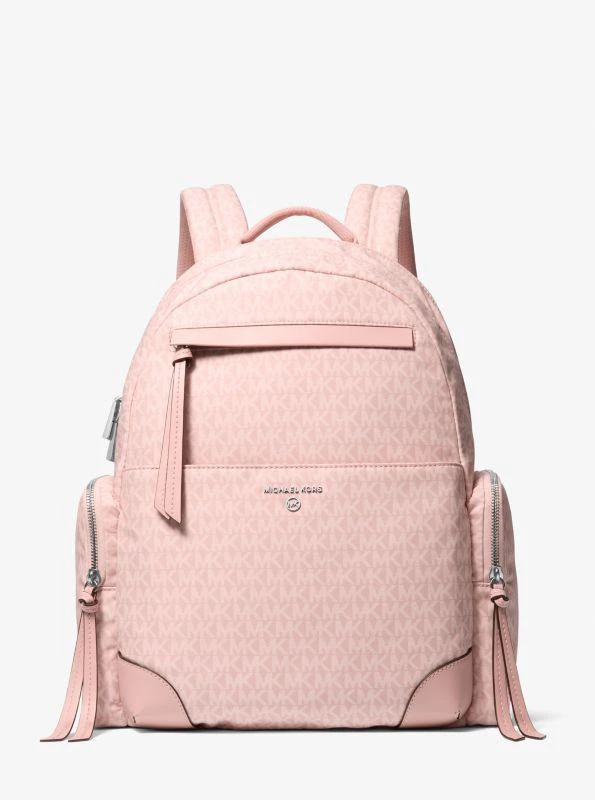 Shop Prescott Large Signature Logo Print Woven Backpack on  display picture 3
