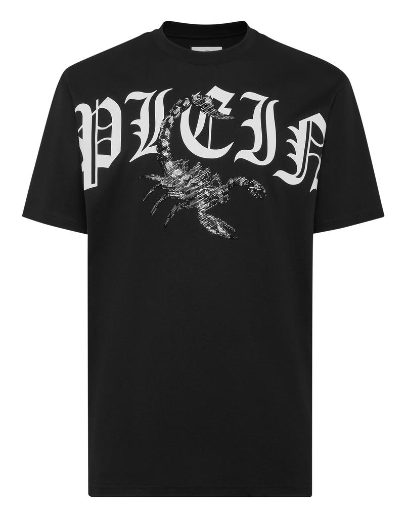 Philipp Plein T-shirt Round Neck SS Scorpion with Crystals