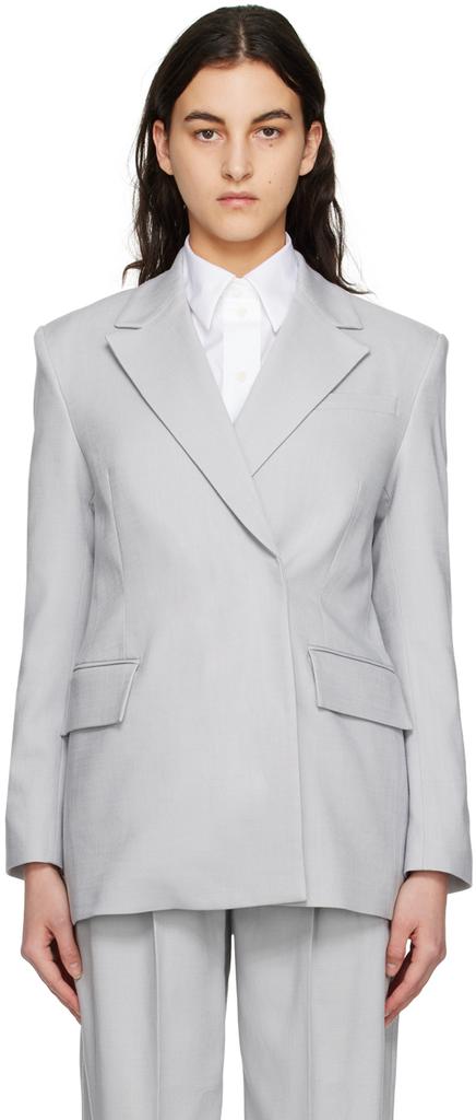 HOUSE OF DAGMAR Blue Classic Blazer