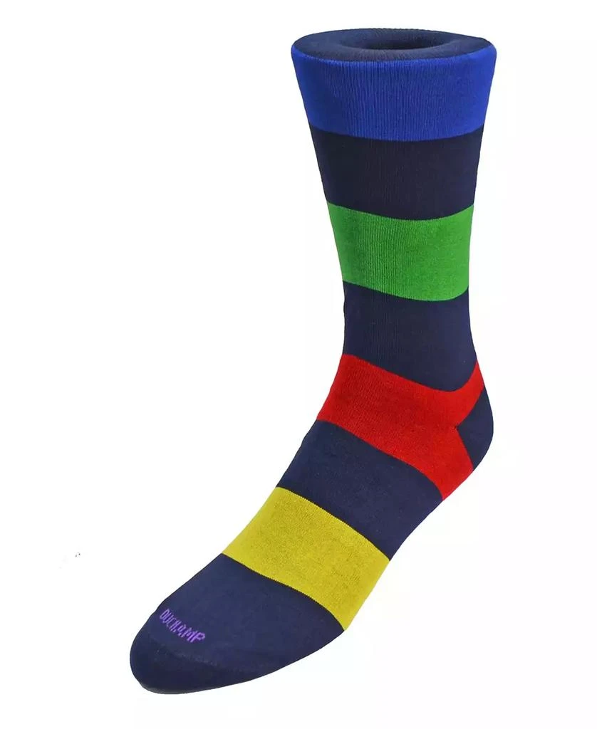 DUCHAMP LONDON Men's Large Stripe Dress Sock 2
