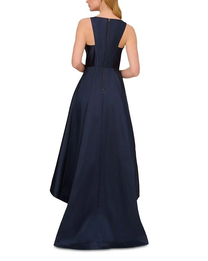 Adrianna Papell Mikado High Low Gown 3