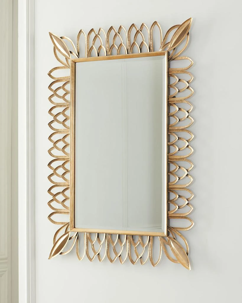 Jamie Young Antiqued Brass Rectangle Mirror 3