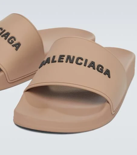 Balenciaga Pool logo rubber slides 3