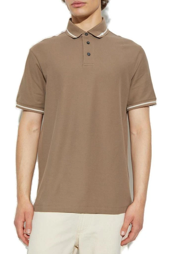 Emporio Armani Emporio Armani Stripe Detailed Short-Sleeved Polo Shirt 2