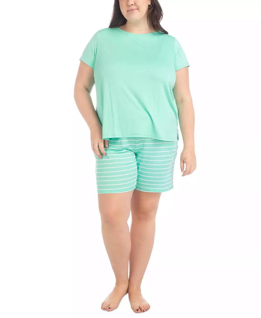 MUK LUKS Plus Size 2-Pc. Joyful Nautical Pajamas Set