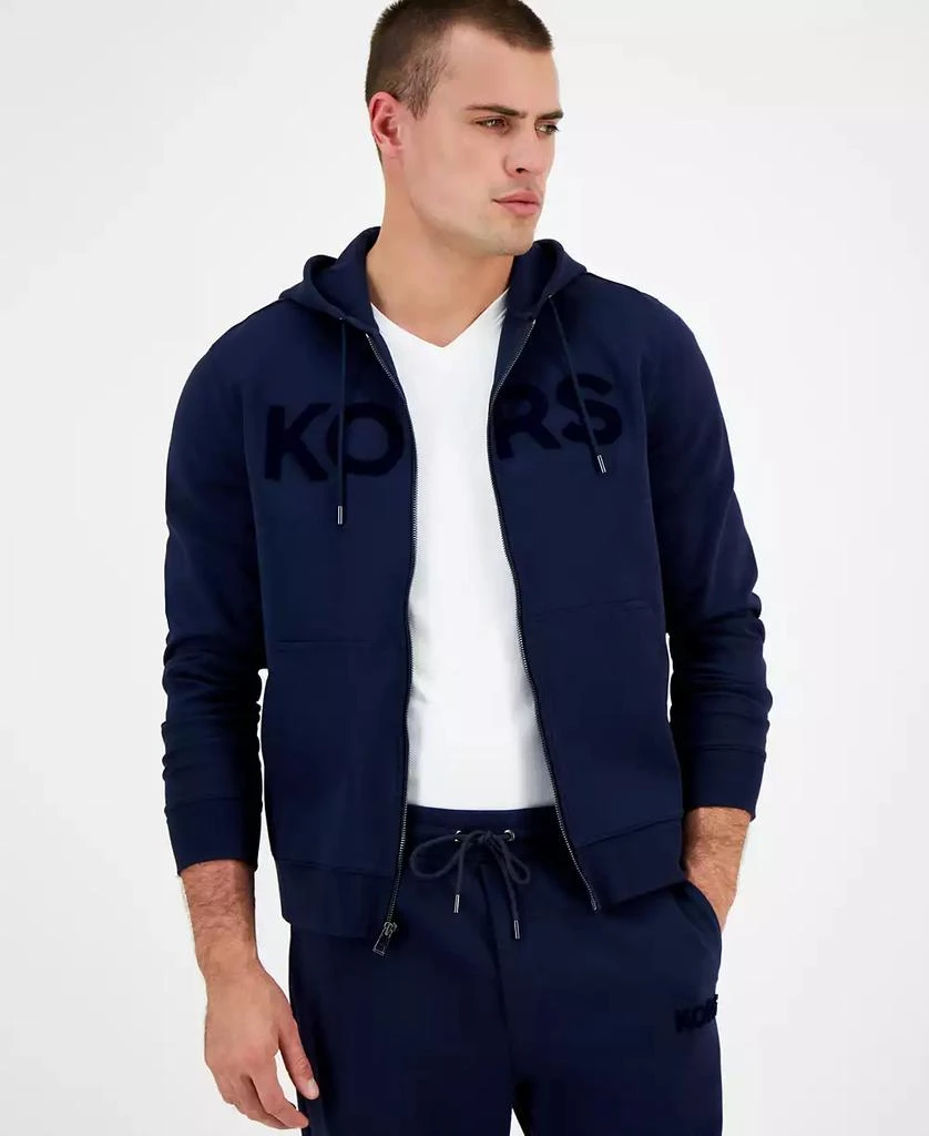 Michael Kors Men's Textured-Logo Zip Hoodie 1