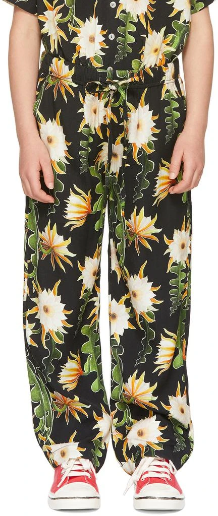 Endless Joy SSENSE Exclusive Kids Black Epiphyllum Lounge Pants