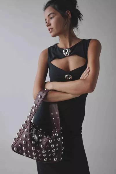 Silence + Noise Silence + Noise Mona Studded Shoulder Bag 1