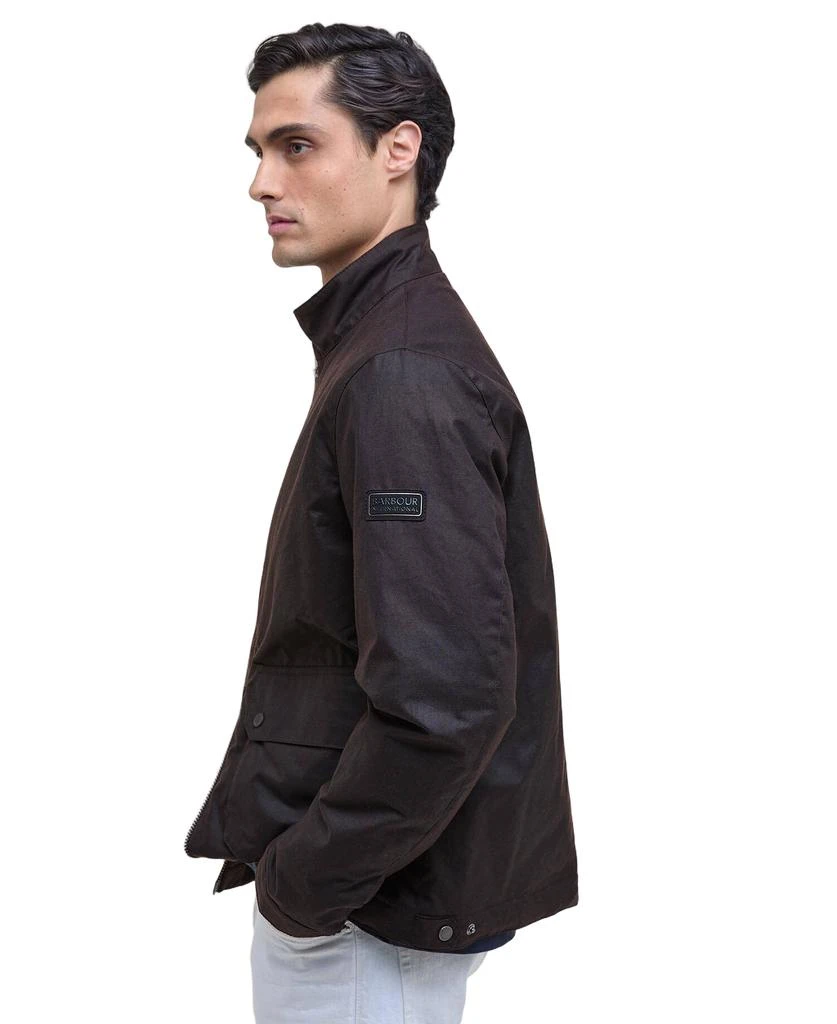 Barbour Rustic Leather Harrington Jacket 5